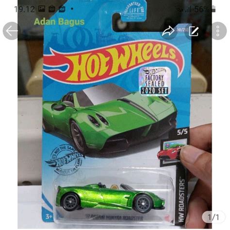 Jual Hot Wheels THS Pagani Huayra Roadster Factory Sealed Kab Pemalang Adan Bagus