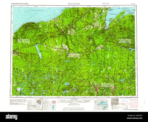 Map Of Iron River Cut Out Stock Images And Pictures Alamy