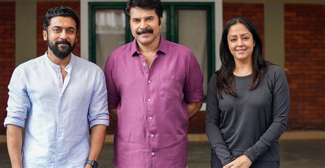 Suriya Visits Jyothika Mammootty In Kochi During Kaathal Film Shoot