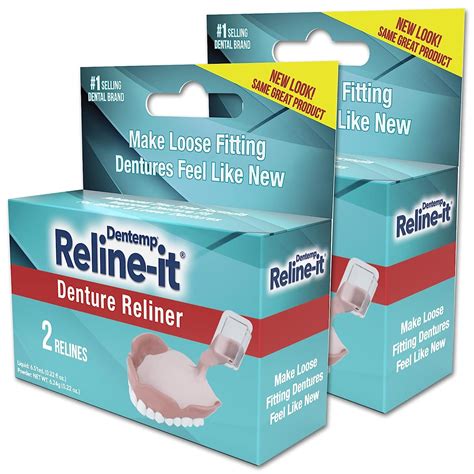 Dentemp Denture Reline Kit Advanced Formula Reline It Denture Reliner