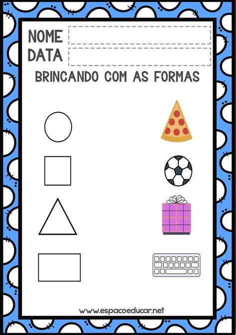 Atividades Com Formas Geométricas Para Educação Infantil 3 Anos
