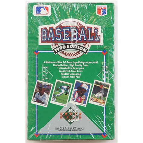 Upper Deck Low Baseball Wax Box With Packs Pristine Auction