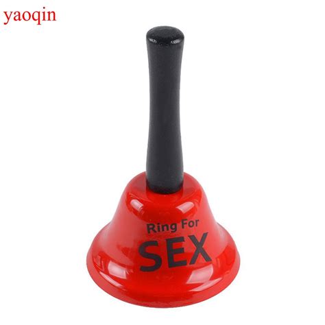 Yaoqin Handheld Red Metal Sex Funny Ring Bell For Valentine Party Service Bar Cafe Bachelor