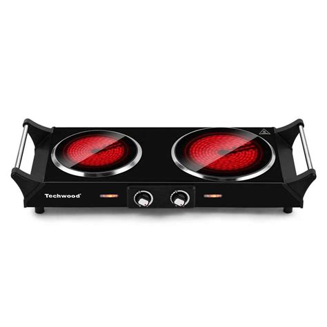 Elexnux Portable Burner In Infrared Ceramic Black Electric Stove Watt Hot Plate With
