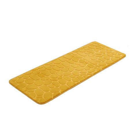 Reviews For Evideco French Home Goods Bath Rug In X In Yellow