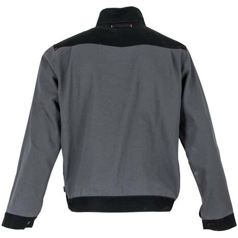 Blouson De Travail Multipoche Bicolore Lma Brasure Gris Noir S