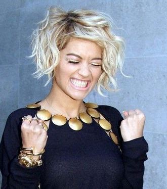 Blonde Layered Blonde Bob With Wavy Side Bangs