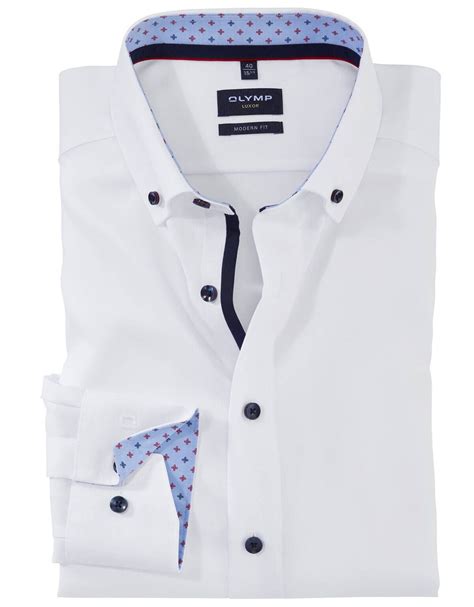 Рубашка классическая OLYMP Luxor, modern fit зауженная Non Iron из 100% ...