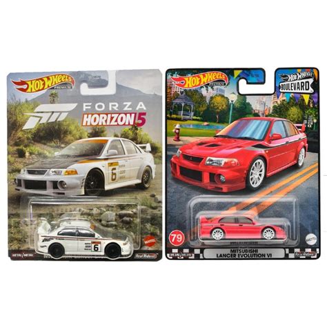 xe mô hình Hot Wheels Premium Forza Horizon Mitsubishi Lancer Evolution VI Shopee Việt Nam