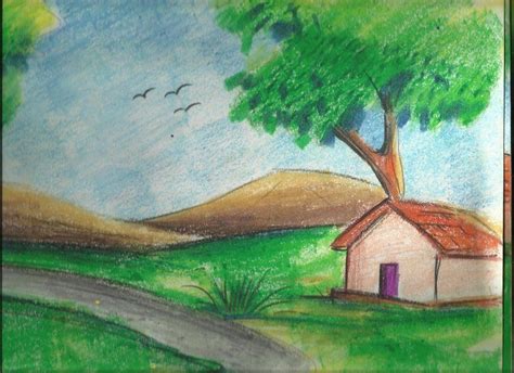 Scenery Drawing For Class At Paintingvalley Explore Collection