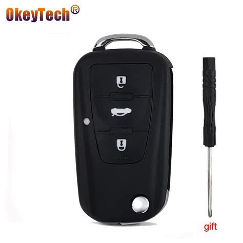 OkeyTech New Flip Folding Car Remote Key Fob For Roewe MG5 MG7 MG GT GS