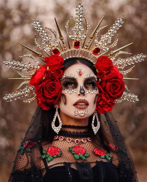 Maquillaje De Catrina Con Piedras 10 Ideas Que Lucen De Un Millón De