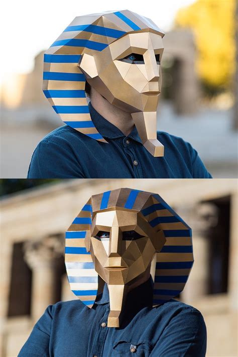 Make Your Own Tutankhamun Mask From Cardboard In An Easy And Simple Way