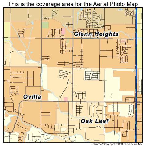 Aerial Photography Map of Glenn Heights, TX Texas