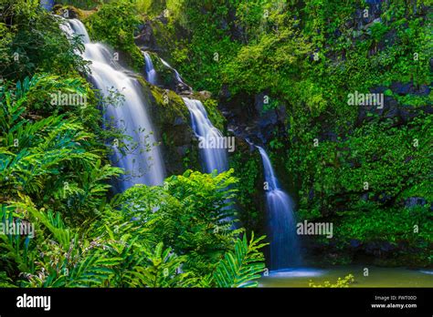 Upper Waikani Falls, Maui Stock Photo - Alamy