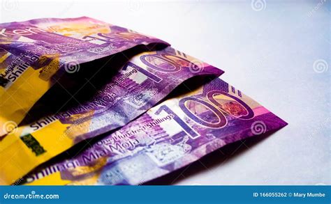 3 Notes Of 100 Kenya Shillings Editorial Photography Image Of