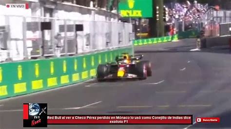 Red Bull al ver a Checo Pérez perdido en Mónaco lo usó como Conejillo