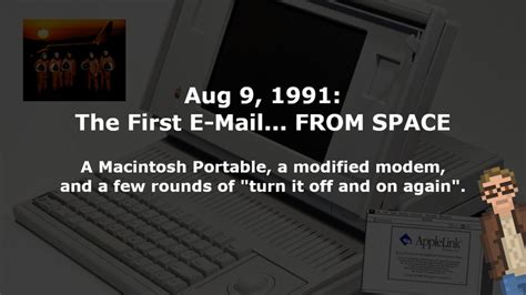 Shared Post Aug 9 1991 The First E Mail FROM SPACE