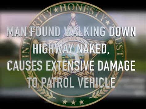 WATCH Florida Man Walks Down Highway Naked After Fleeing Crash Scene Deputies Say Action