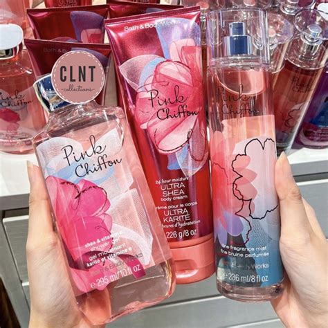 Jual BBW Bath Body Works PINK CHIFFON Body Mist Body Cream Shower Gel Shopee Indonesia