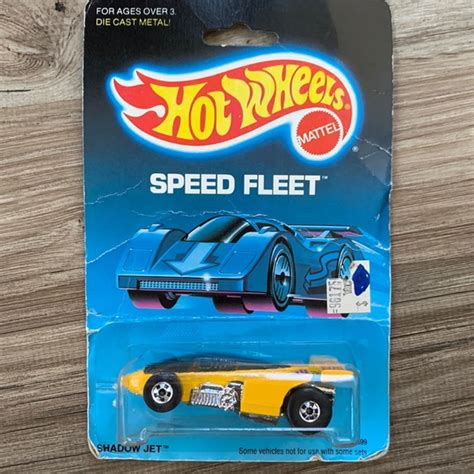 Toys Hot Wheels Shadow Jet Speed Fleet 4699 Car Collector Series 1986