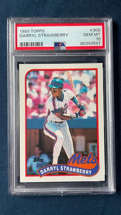 Darryl Strawberry Topps Base Psa Price Guide Sports Card