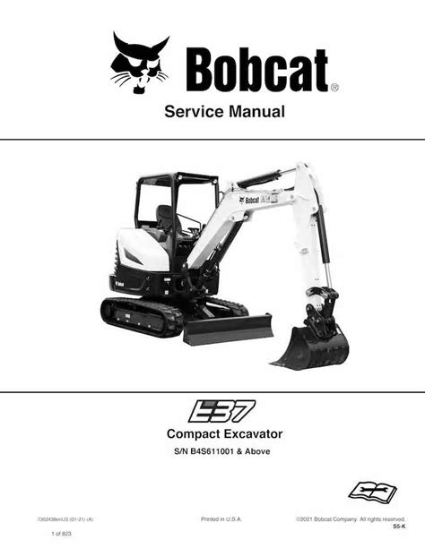 Manual De Servicio En Pdf De La Excavadora Compacta Bobcat E37