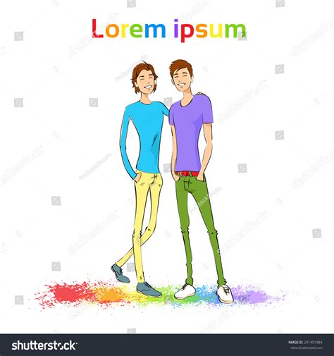 Couple Gay Man Same Sex Marriage Stock Vector Royalty Free Shutterstock