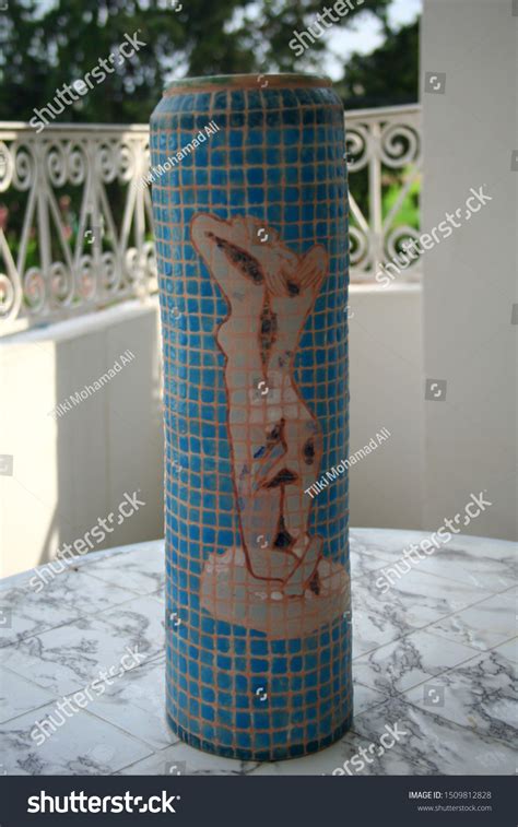 Pot Ceramic That Portrays Naked Woman Shutterstock