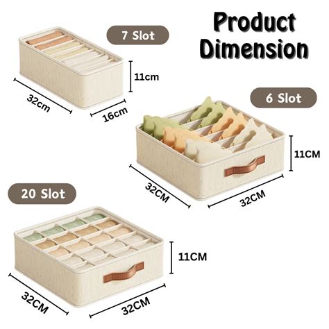 Multipurpose Foldable Closet Organizer Box Underwear Bra Panties Sock Lingerie Storage Box