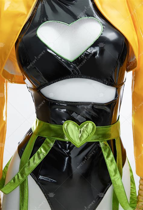 Women Derivative Sexy Lingerie Suit Costume Heart Cutout Bodysuit With Short Jacket And Belt