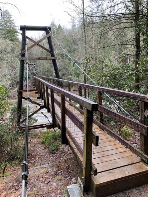 Toccoa River Swinging Bridge - Southeast 4x4 Trails