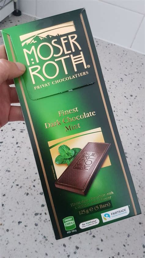 Moser Roth Mint Flavour Dark Chocolate Review Abillion