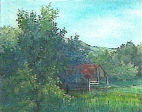 62 Suša Kraj šume Ulje Staklo 30×40 1997 Marijan Zanoški
