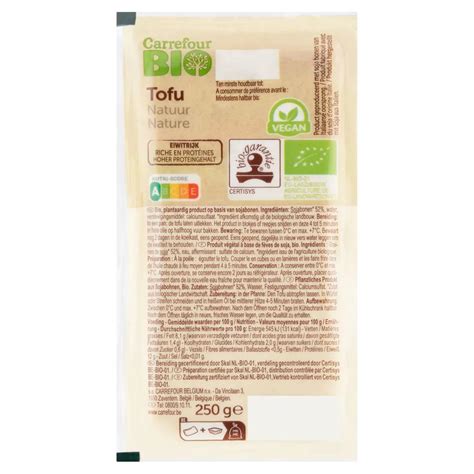 Tofu Nature G Carrefour Belgique