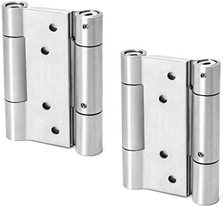 QWORK Double Action Spring Door Hinge 304 Stainless Steel Loaded