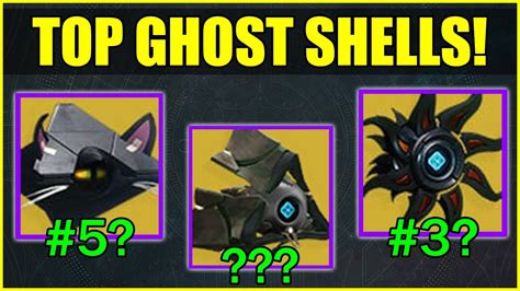 Top 10 Ghost Shells In Destiny 2 Youtube