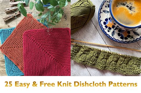 Easy Free Knit Dishcloth Patterns Hari Guide