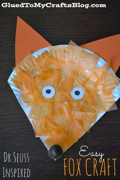Dr Seuss Inspired Paper Plate Fox Craft For Kids Artofit
