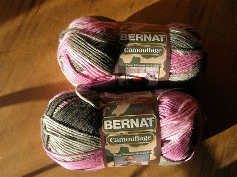 Bernat Camouflage Yarn In Pink Pink Camouflage Yarn Camo Yarn