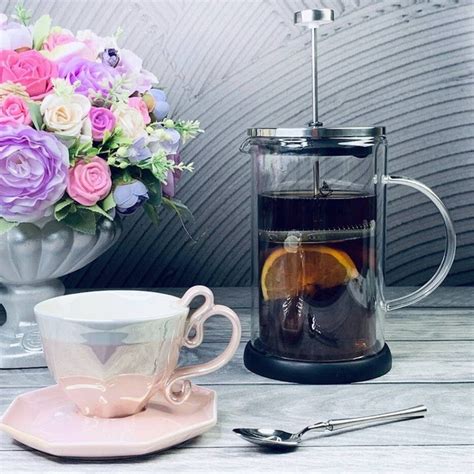 Френч-пресс, для чая / стеклянный, 600 мл / Lenardi - купить с ...