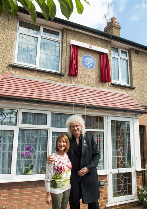 Queen Bandmate Brian May Unveils Blue Plaque At Freddie Mercurys