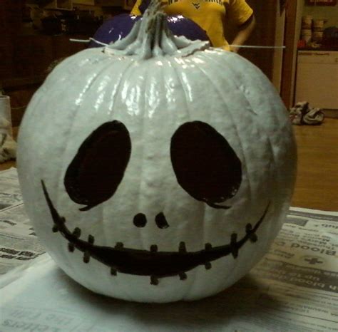 Jack Skellington Pumpkin Painting at PaintingValley.com | Explore ...