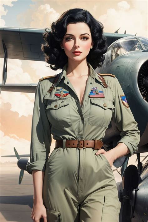 Pin By Jaqueline Anubis On Frau In 2024 Female Pilot Vintage Pinup