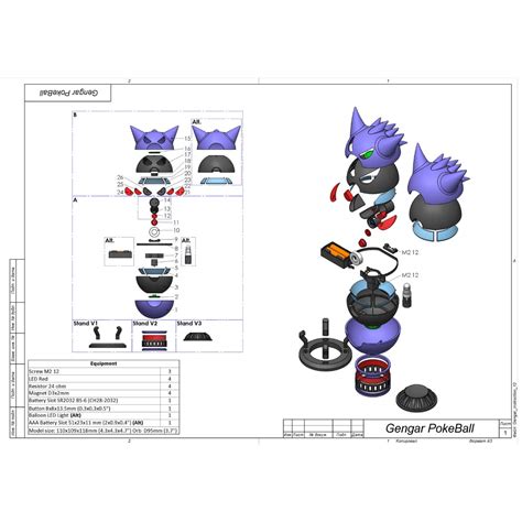 Pokemon Gengar Pokeball Stl 3d Model By Makerlab