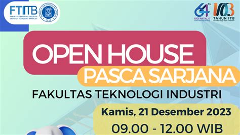 Open House Pascasarjana FTI ITB 2023 Program Doktor Teknik Dan