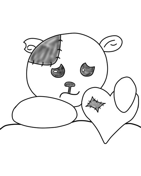 Sad teddy bear digital draw by Kakashiii13 on DeviantArt