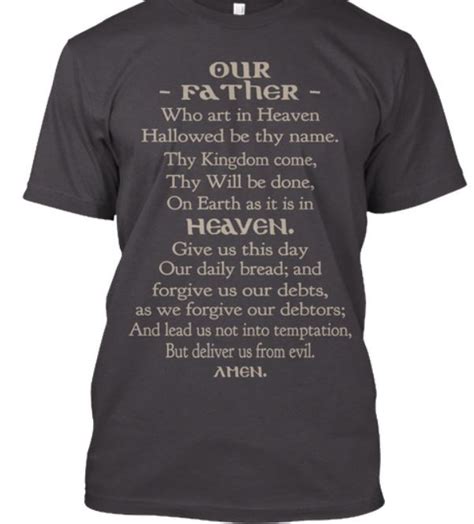 The Lords Prayer T Shirt In 2020