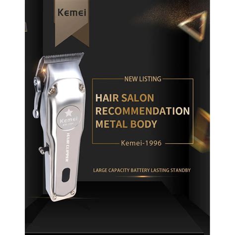 Jual Kemei Km Rechargeable Professional Metal Electric Hair