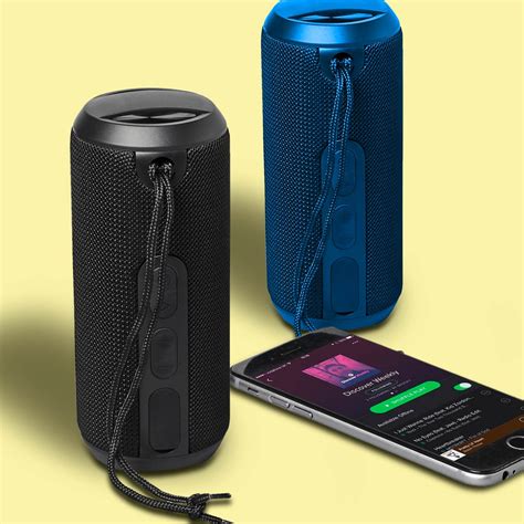 Rugged fabric outdoor waterproof Bluetooth speaker